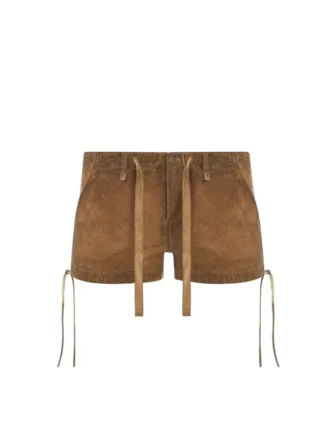 Shorts van gewassen canvas