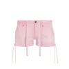 Shorts van gewassen canvas