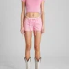 Shorts van gewassen canvas