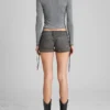 Shorts van gewassen canvas