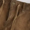 Shorts van gewassen canvas