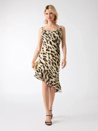 Sierra jurk met dierenprint