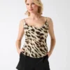 Sierra top met dierenprint