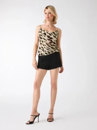 Sierra top met dierenprint