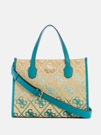 Silvana raffia-shoppers