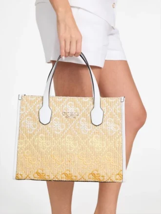Silvana raffia-shoppers