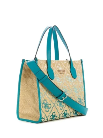 Silvana raffia-shoppers
