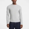 Slanke T-shirt met gemêleerde ribboord