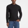 Slanke T-shirt met gemêleerde ribboord