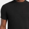 Slanke T-shirt met gemêleerde ribboord