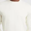 Slanke T-shirt met gemêleerde ribboord