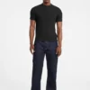 Slanke T-shirt met gemêleerde ribboord