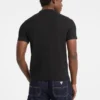 Slanke T-shirt met gemêleerde ribboord