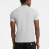 Slanke T-shirt met gemêleerde ribboord