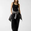 Slanke tanktop met geborduurde ster Slanke tanktop met geborduurde ster