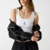 Slanke tanktop met geborduurde ster Slanke tanktop met geborduurde ster