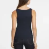 Slanke tanktop met geborduurde ster Slanke tanktop met geborduurde ster