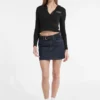 Slanke top met capuchon en geborduurd logo Slanke top met capuchon en geborduurd logo