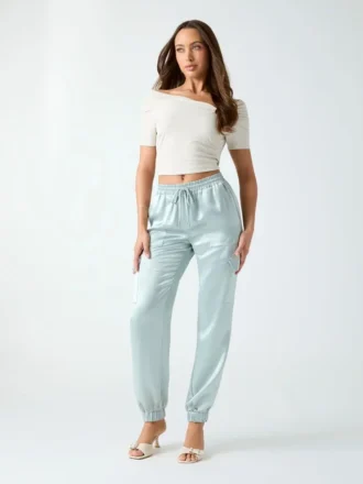 Slim fit cargo-joggingbroek