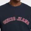 Slim fit college-trui met ronde hals Slim fit college-trui met ronde hals