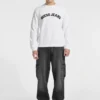 Slim fit college-trui met ronde hals Slim fit college-trui met ronde hals