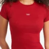 Slim fit T-shirt met geborduurd logo