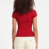 Slim fit T-shirt met geborduurd logo