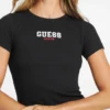 Slim-fit T-shirt met geribd borduursel Slim-fit T-shirt met geribd borduursel
