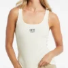Slim fit tanktop met geborduurd logo Slim fit tanktop met geborduurd logo