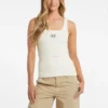 Slim fit tanktop met geborduurd logo Slim fit tanktop met geborduurd logo