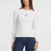Slim ribgebreid T-shirt met ster Slim ribgebreid T-shirt met ster