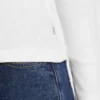 Slim ribgebreid T-shirt met ster Slim ribgebreid T-shirt met ster