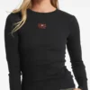 Slim T-shirt met geborduurd logo Slim T-shirt met geborduurd logo