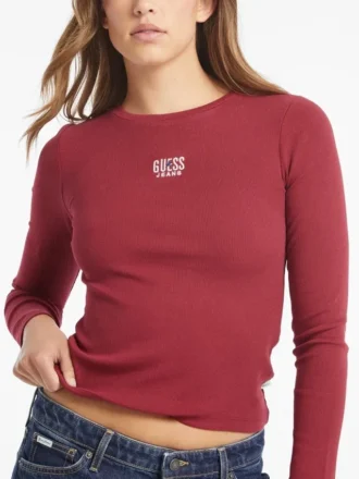 Slim T-shirt met geborduurd logo