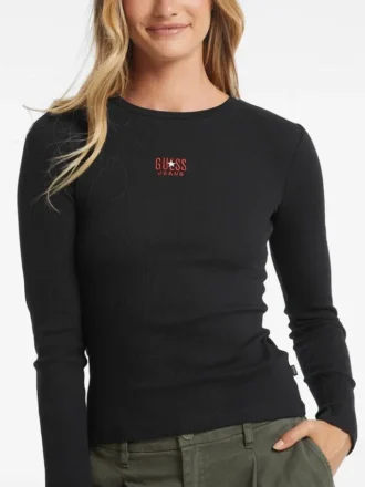 Slim T-shirt met geborduurd logo
