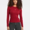 Slim T-shirt met geborduurd logo Slim T-shirt met geborduurd logo