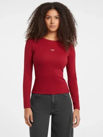 Slim T-shirt met geborduurd logo