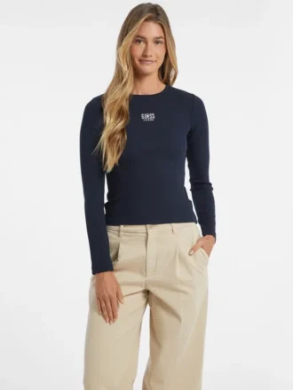 Slim T-shirt met geborduurd logo