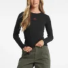 Slim T-shirt met geborduurd logo Slim T-shirt met geborduurd logo