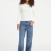 Slim T-shirt met geborduurd logo Slim T-shirt met geborduurd logo