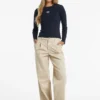 Slim T-shirt met geborduurd logo Slim T-shirt met geborduurd logo