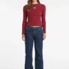Slim T-shirt met geborduurd logo Slim T-shirt met geborduurd logo