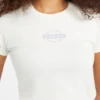 Slim T-shirt met gemêleerd stempel-logo