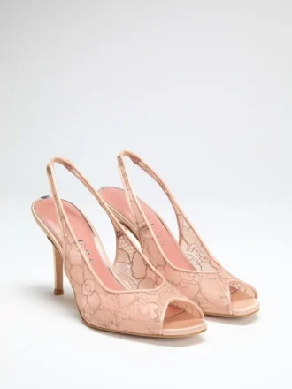 Slingback met veters