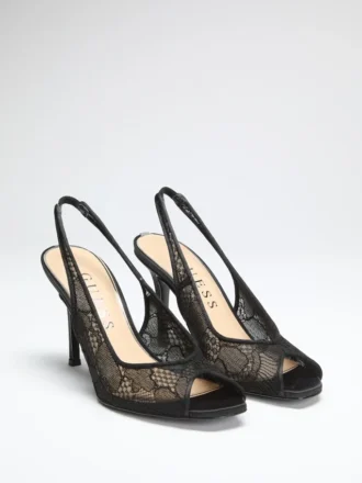 Slingback met veters