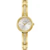 Sofia goudkleurig analoog horloge met kristallen Sofia goudkleurig analoog horloge met kristallen