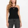 Sofie geribbelde Mirage-top
