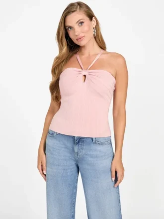 Sofie geribbelde Mirage-top