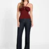 Sofie geribbelde Mirage-top
