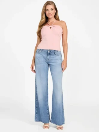 Sofie geribbelde Mirage-top